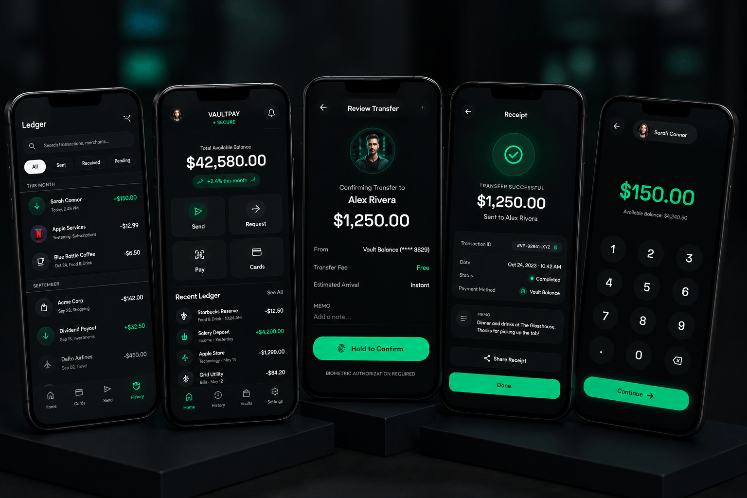 VaultPay project mockup