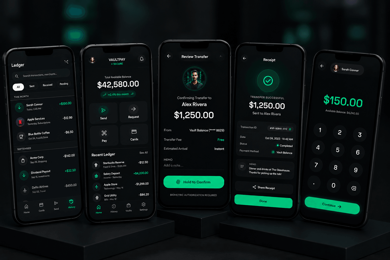 VaultPay project mockup